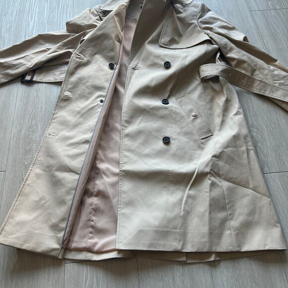 J Crew New Icon Trench Coat Womens Size 12 In Vintage Khaki Hooded - Picture 9 of 12